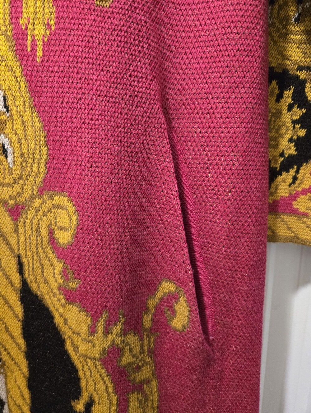 NWT Max Sport Women's Long Leopard Mix Print Duster Cardigan Sweater - Size S - Picture 5 of 7